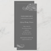 華麗な巻企業の物·ビジネスパーティー 招待状 (正面/裏面)