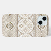 華麗な幾何学模様の花タイルパターン Case-Mate iPhoneケース (裏面 (横))