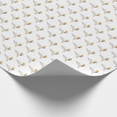 華麗な新可塑主義アートモノグラム。レターJ ラッピングペーパー (角)