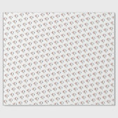 華麗な新可塑主義アートモノグラム。文字C ラッピングペーパー (フラット)