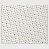 華麗な新可塑主義アートモノグラム。文字D ラッピングペーパー (フラット)