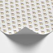 華麗な新可塑主義アートモノグラム。文字D ラッピングペーパー (角)