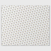 華麗な新可塑主義アートモノグラム。文字G ラッピングペーパー (フラット)