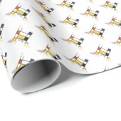 華麗な新可塑主義アートモノグラム。文字H ラッピングペーパー (ロールコーナー)