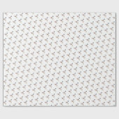 華麗な新可塑主義アートモノグラム。文字L ラッピングペーパー (フラット)