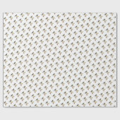 華麗な新可塑主義アートモノグラム。文字M ラッピングペーパー (フラット)