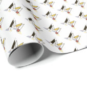 華麗な新可塑主義アートモノグラム。文字M ラッピングペーパー (ロールコーナー)