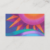 華麗な日曜日の名刺のテンプレート 名刺 (裏面)