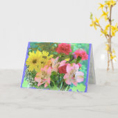 華麗な束 カード (黄色い花)