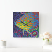 華麗な熱帯魚I スクエア壁時計 (ホーム)