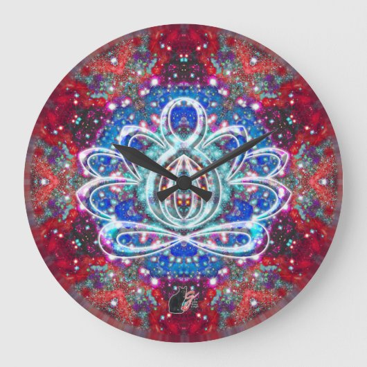 華麗な禅蓮時計 ラージ壁時計 (正面)