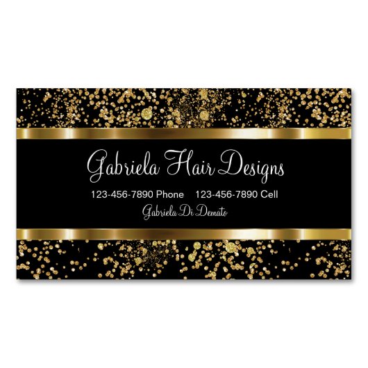 華麗な美容師 マグネット名刺 (正面)