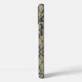 華麗な花模様と濃い青の蔓 Case-Mate iPhoneケース (裏面 / 左)
