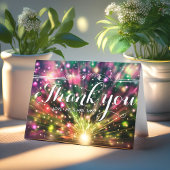 華麗な花火 |結婚のサンキューカード サンキューカード