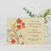 華麗な葉の招待状 招待状 (スタンド正面)