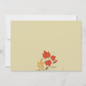 華麗な葉の招待状 招待状 (裏面)