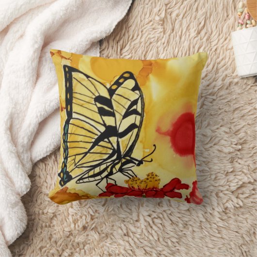 華麗な蝶 クッション (ブランケット)