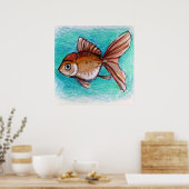 華麗な金魚 ポスター (キッチン)