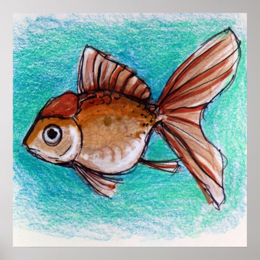 華麗な金魚 ポスター (正面)