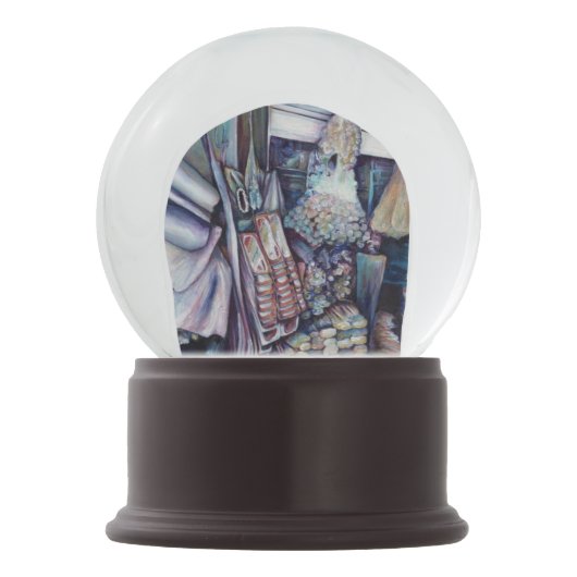 華麗な鉄火センターの特品 スノーグローブ (正面)