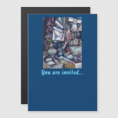 華麗な鉄火センターの特品 マグネット招待状 (正面/裏面)