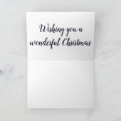 華麗な銀の雪の結晶 カード (内部)