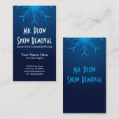 華麗な雪片の除雪 名刺 (正面/裏面)