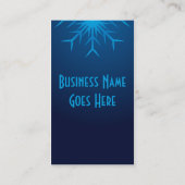 華麗な雪片 名刺 (裏面)