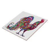 華麗な鶏の瓦 タイル (側面)