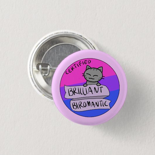華麗なBiromantic 缶バッジ (正面&裏面)