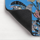 華麗の大きい花束の型枠のブローチ マウスパッド (コーナー)