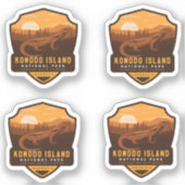 菰戸島国立公園 シール (正面)