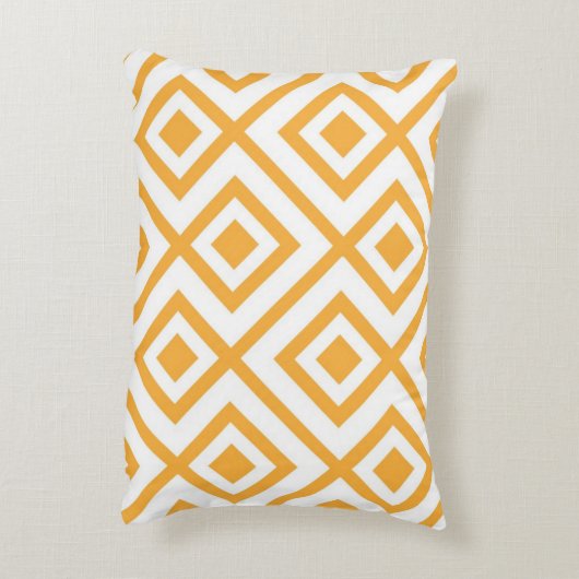 菱形の定形幾何学的なパターン アクセントクッション (裏面(縦))