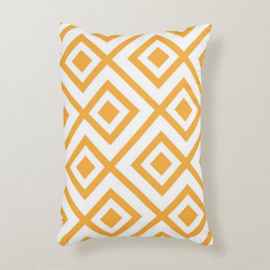 菱形の定形幾何学的なパターン アクセントクッション (正面(垂直))