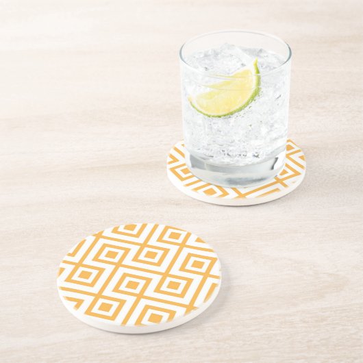 菱形の定形幾何学的なパターン コースター (側面)