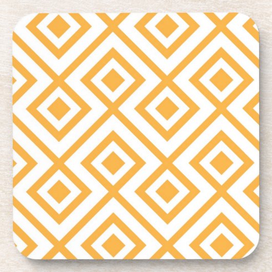 菱形の定形幾何学的なパターン コースター (正面)
