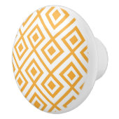 菱形の定形幾何学的なパターン セラミックノブ (右)