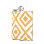 菱形の定形幾何学的なパターン フラスク (左)