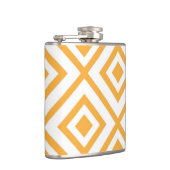 菱形の定形幾何学的なパターン フラスク (右)
