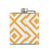 菱形の定形幾何学的なパターン フラスク (裏面)