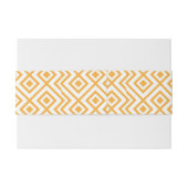 菱形の定形幾何学的なパターン 招待状ベリーバンド (裏面例)