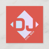 菱形の幾何学的ではっきりしたなカバー スクエア名刺 (正面)