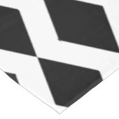 菱形ダイヤモンドパターン白黒 テーブルクロス (アングル)