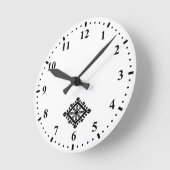 菱形ダーマチャクラ ラウンド壁時計 (傾斜)
