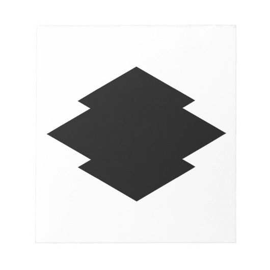 菱形マツ樹皮 ノートパッド (正面)