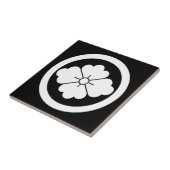 菱形中国のの花 タイル (側面)