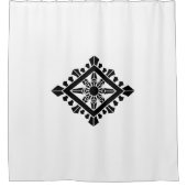 菱形法チャクラ シャワーカーテン (正面)