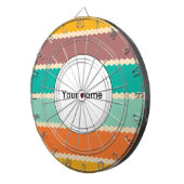 菱形行抽象デザイン ダーツボード (正面右)