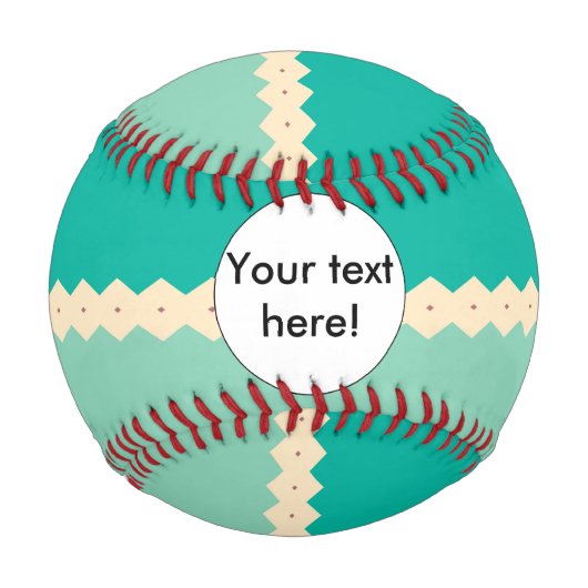 菱形行抽象デザイン 野球ボール (正面)