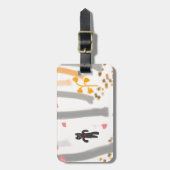 「菱田春草へのオマージュ」シリーズより「落葉の舞い散る」 by Gyoemon ラゲッジタグ (正面縦)